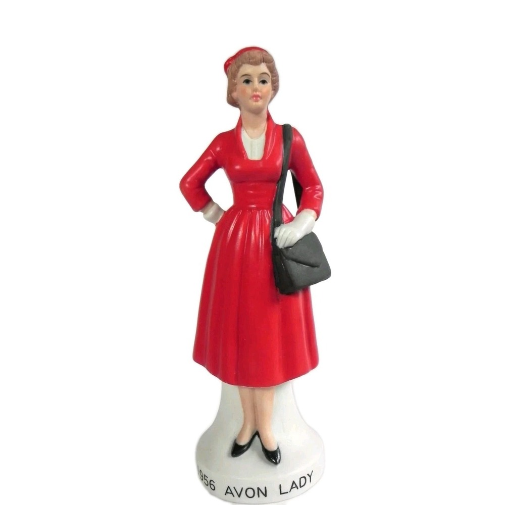"1956 Avon Lady" Ceramic Bottle, 11th Annual Club, NAAC 1982, Ltd Ed 1/3000 Exc.